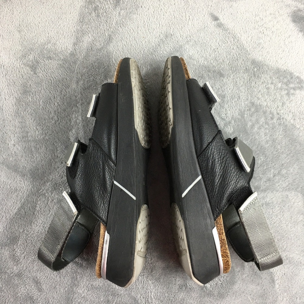 Naot Apollo Women 41 L10 Black Silver Metallic Leather Strappy Sport Sandals - Picture 3 of 16